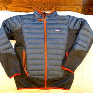 Patagonia boys lightweight jacket, navy, (size L)